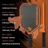 Aukfa Thermoformed Pickleball Paddle – Gold Titanium Wire Texture, 16mm PP Honeycomb Core, Fabric Surface,Multicolor - 3 of 4