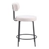 Zuo Blanca Counter Stool (Set of 2) Ivory - 2 of 4