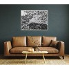 Kate & Laurel All Things Decor 28"x38" Sylvie West Coast Vernon BW Framed Metallic Canvas Wall Art by Pete Olsen: Nautical Modern Art - 4 of 4