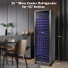 Wine Cooler Refrigerator Dual Zone Glass Door Fridge  With LCD Display - 2 of 4