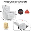 NicBex Recliner Chair Swivel Accent Chair with Pillow Power Lift Chair with USB Ports Living Room Chairs for Reading Room - 3 of 4