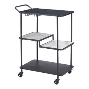 Zuo Constanza Bar Cart Black - 1 of 4