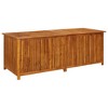 vidaXL Storage Box Brown Solid acacia wood, Polyethylene Large Storage - 2 of 2