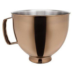 KitchenAid 5qt Radiant Copper Colorfast Finish Stainless Steel Bowl - KSM5SS: Stand Mixer Accessory, Dishwasher-Safe - 1 of 4