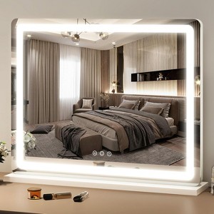 Vanity Mirror with Lights, Makeup Mirror with Touch Screen, 3-Color Dimmable Lighting, for Vanity Desk and Bedroom Use - 1 of 4