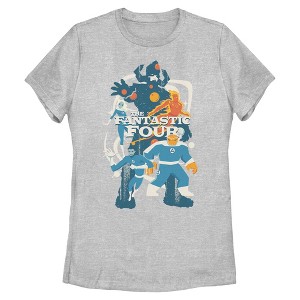 Womens The Fantastic Four: First Steps Villain and Heroes T Shirt - 1 of 4