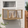 Gulches 14in H x 36in W x 24in D SkyPerch Window Catio Natural Wood 1 Pack Cat Livestock Supplies Product type - 2 of 4