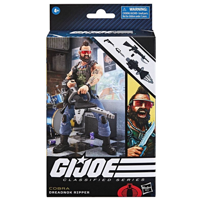 G.I. Joe Classified Series Cobra Dreadnok Ripper Action Figure, 3 of 11