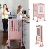 Guidecraft Contemporary Kitchen Helper Step Stool: Adjustable, Folding Montessori Toddler Tower - Safety Learning Furniture - 3 of 4