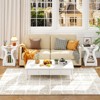 Tangkula End Tables w/Charging Station Set of 2 3-Tier Side Tables w/USB Ports & Outlets - 4 of 4