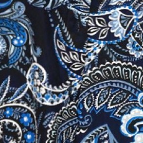 navy paisley