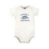 Hudson Baby Infant Boy Cotton Layette Set, Strong Like Daddy Dino - 4 of 4