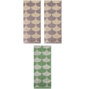 REGALWOVEN 3 Pack Geometric Pattern Soft Absorbent Cotton Hand Towels for Bathroom 13" x 29" - 1 of 4