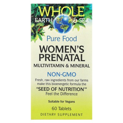 Natural Factors Whole Earth & Sea®, Women's Prenatal Multivitamin & Mineral, 60 Tablets