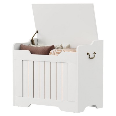 Storage Chest, Wood Large Toy Box,Toy Chest for Boys Girls, Storage Bench with Safety Hinge, Farmhouse Storage Trunk