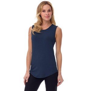 Rekucci Women's Soft Jersey Knit Sleeveless Tank Top – Casual & Versatile Everyday Wear - 1 of 3