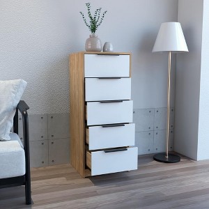 CAVINAS Vertical Dresser for Bedroom,Dressers & Chest of Drawers with 5 Drawer for Living Room,Entryway,Hallway - 1 of 4