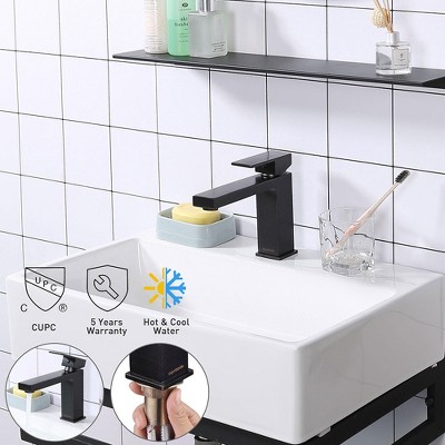 Oil Rubbed Bronze Single Handle Bathroom Faucet with Square Nut