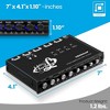 4-Band Parametric Equalizer for Audio Tuning with 7V RMS Pre-Amp Output, Half-DIN Design, Easy Installation - 4 of 4