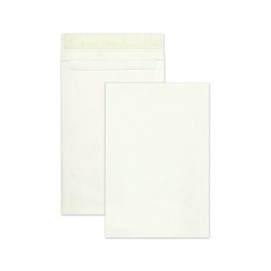Survivor Lightweight 14 lb Tyvek Open End Expansion Mailers, #15 1/2, Cheese Blade Flap, Redi-Strip Closure, 12 x 16, White, 25/Box - 1 of 1