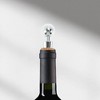 Unique Bargains Round-Top Wine Stopper Aluminum Alloy TPR Brown Silver Tone 3.46"x0.83"x0.00" 1 Pc - 2 of 3