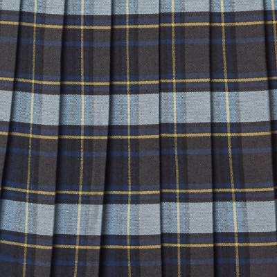 blue gold plaid