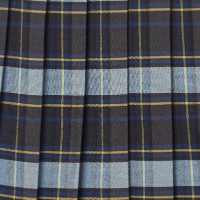 blue gold plaid