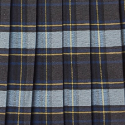 blue gold plaid