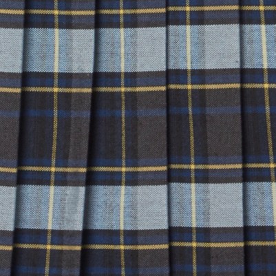 blue gold plaid