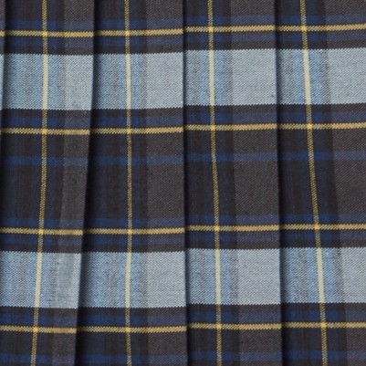 blue gold plaid