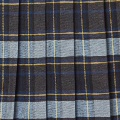 blue gold plaid