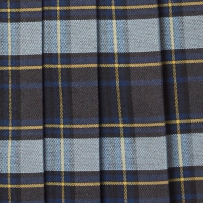 blue gold plaid