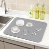 REGALWOVEN Large Diatomaceous Stone Dish Drying Quick Dry Coffee Bar Mats for Countertop Dishes Cups - 2 of 4