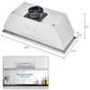 Range Hood 30 inch Under Cabinet, Stainless Steel Kitchen Vent Hood,Convertible Duct, Gesture, Touch & Remote Control, 3 Speed Settings - 2 of 4