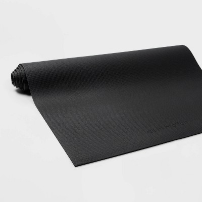 Philosophy Gym Exercise Equipment Mat, 36 x 84-Inch, 6mm Thick, High Density PVC Gym Floor Mat Black