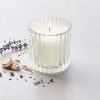 Ribbed Glass Lavender & Birch Jar Candle Clear 8.5oz - Hearth & Hand™ with Magnolia - 2 of 4