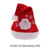 Unique Bargains Christmas Hat Polyester Red 10.24"x15.35" 1 Pc - 3 of 4