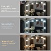 OKD Vanity Tables with 3 Visible Drawers, Farmhouse Vanity Desk with Lights Makeup Mirror - 3 of 4