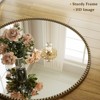 BEAUTYPEAK Round Wall Mirror 24"x24" Antique Beaded Resin Frame Vanity Mirror - 3 of 4