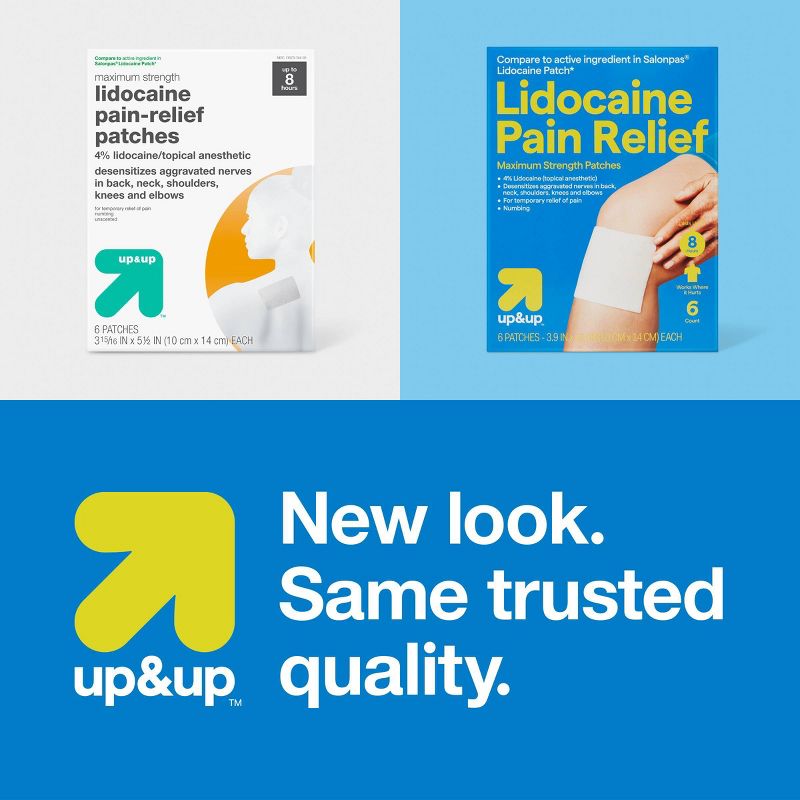 Lidocaine 4% Pain Relieving Gel Patch - 6ct - up &#38; up&#8482;, 5 of 6