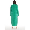 Just Love Womens Plush Zipper Lounger Solid Robe | Long Bathrobe Duster - 2 of 2