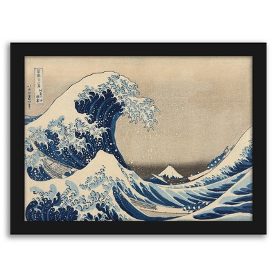 Americanflat 11x14 Framed Print The Great Wave By Katsushika Hokusai ...