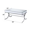 NicBex Modern 21" Square Coffee Table with Mirrored Top for Living Room and Bedroom - 2 of 3