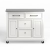 Glenwillow Home Kitchen Cart with Locking Casters - No-Tool Assembly - 3 of 4