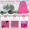 SEVOBAL Camping Tents Portable Outdoor Privacy Shelter Tent for Changing Shower and Toilet Use, Pink, 22.05"*22.05"*1.18" - 2 of 4