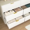 Sapphtopaz Modern Simply Dresser with Drawers Durable Closet Organizers and Storage with Golden Handles Versatile Dresser for Bedroom,Entryway - 4 of 4