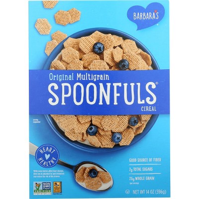Barbara's Bakery Original Multigrain Spoonfuls Cereal 14 oz Box.