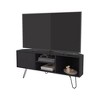 65" Melamine Open Storage TV Stand with Door, Hairpin Legs, and Scratch-Resistant Surface for Living Room and Bedroom - 3 of 4