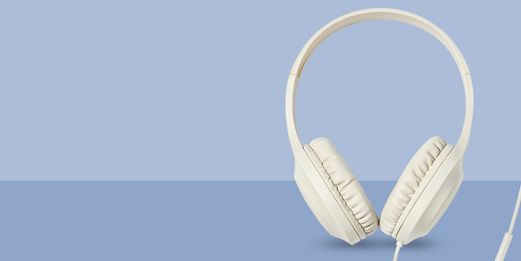 White headphones