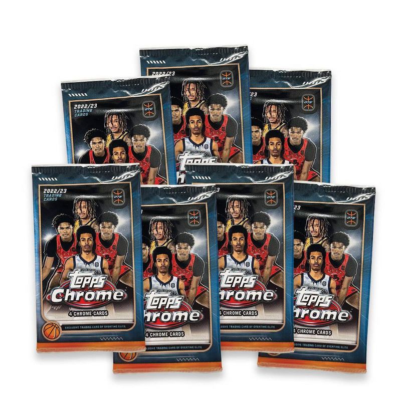 2023 Topps Overtime Elite Basketball Chrome Trading Card Game Blaster Box, 3 of 4